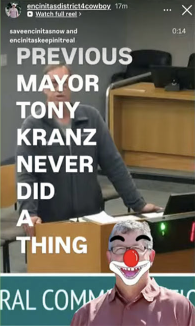 Encinitas Councilmember Marco San Antonio violated the Brown Act with his social media activity