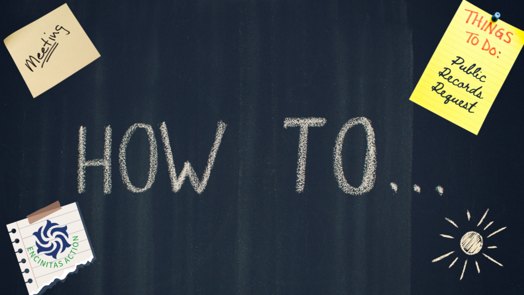 Encinitas civic how to guide