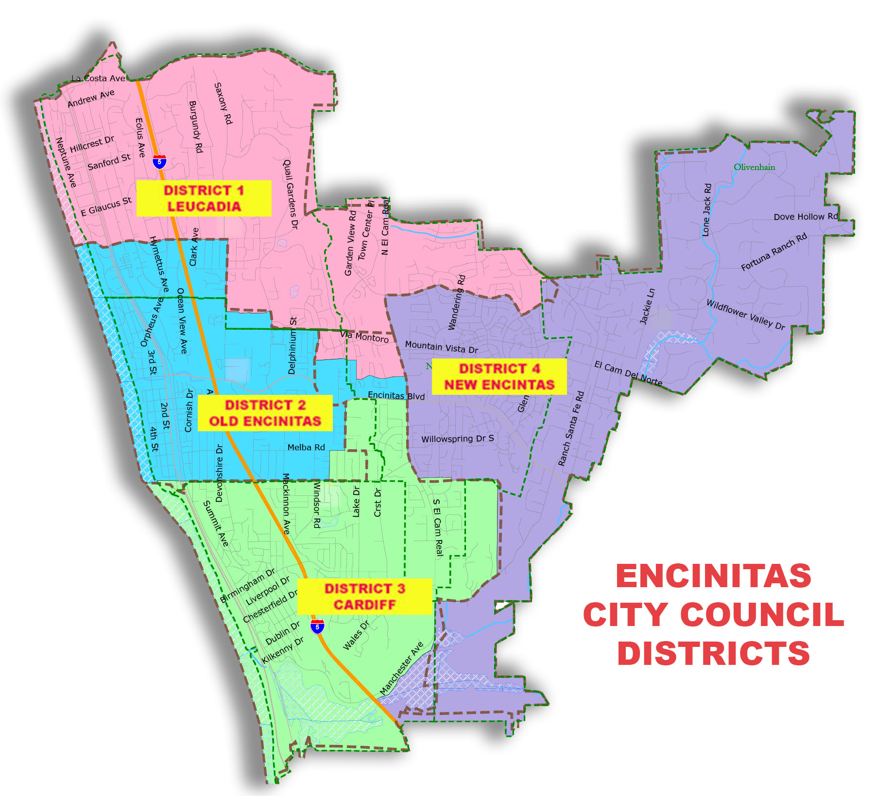 Encinitas District Map
